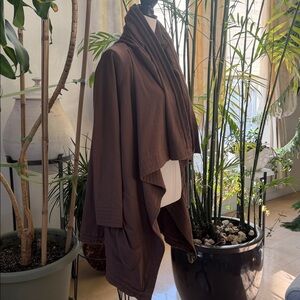 Ryu Chocolate Brown Women's Poncho